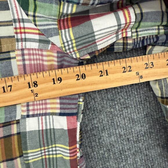 Vintage Orvis Womens Patchwork Blazer Jacket Size 10 Plaid 2-Button Cotton - Picture 10 of 10